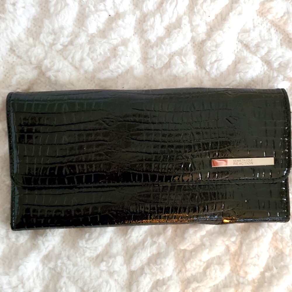 NEW large black wallet